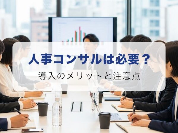 人事コンサルは必要？導入のメリットと注意点を徹底解説！