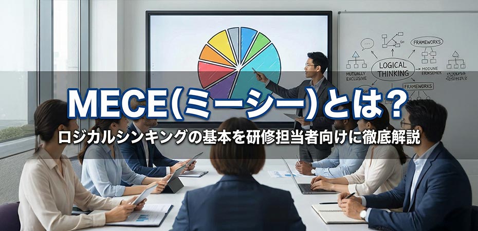 MECE（ミーシー）とは？ロジカルシンキングの基本を研修担当者向けに徹底解説
