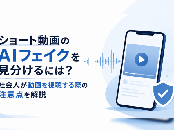 ショート動画のAIフェイクを見分けるには？社会人が動画を視聴する際の注意点を解説