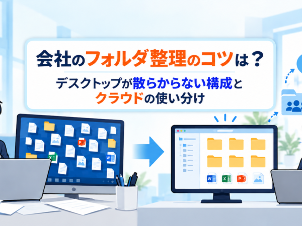 会社のフォルダ整理のコツは？デスクトップが散らからない構成とクラウドの使い分け
